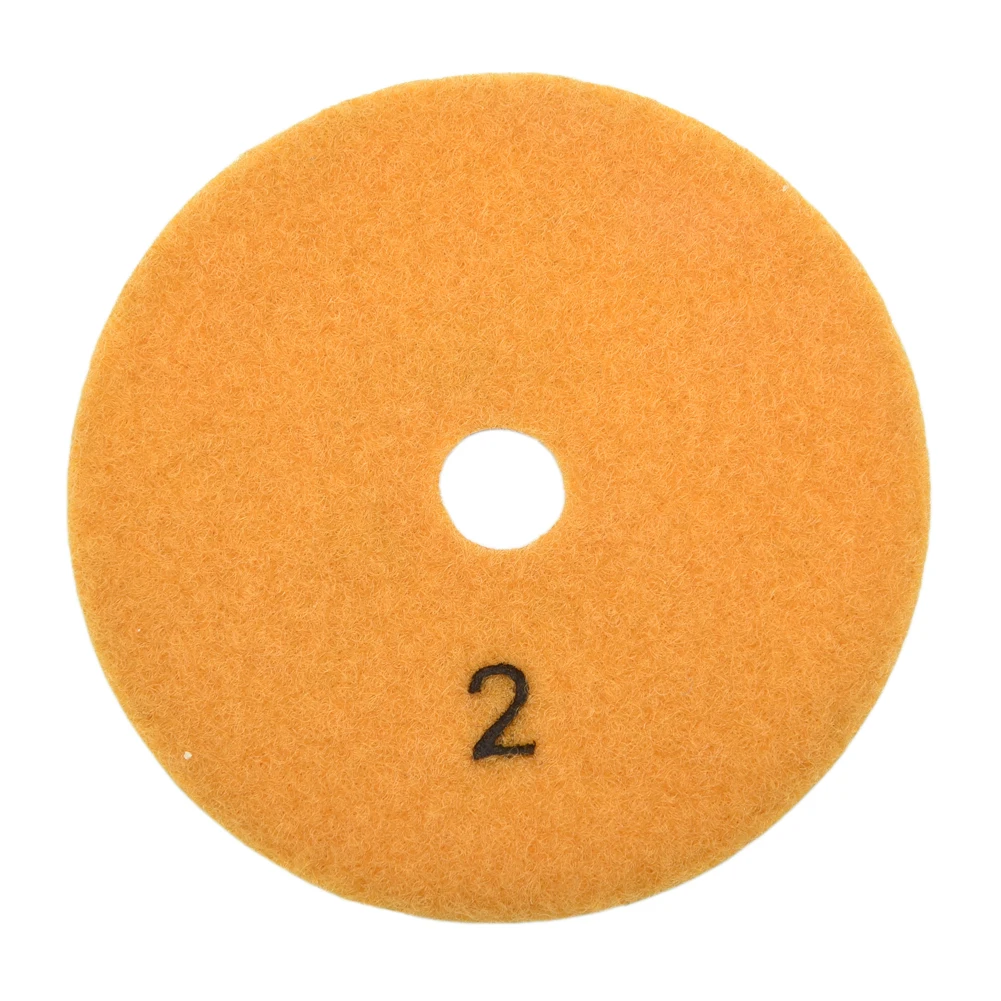 1 Stuk Graniet Polijstgereedschap 4 Inch 100Mm Droog/Nat 3-staps Polijstpads Met Hoge Dichtheid Zwangere Chips