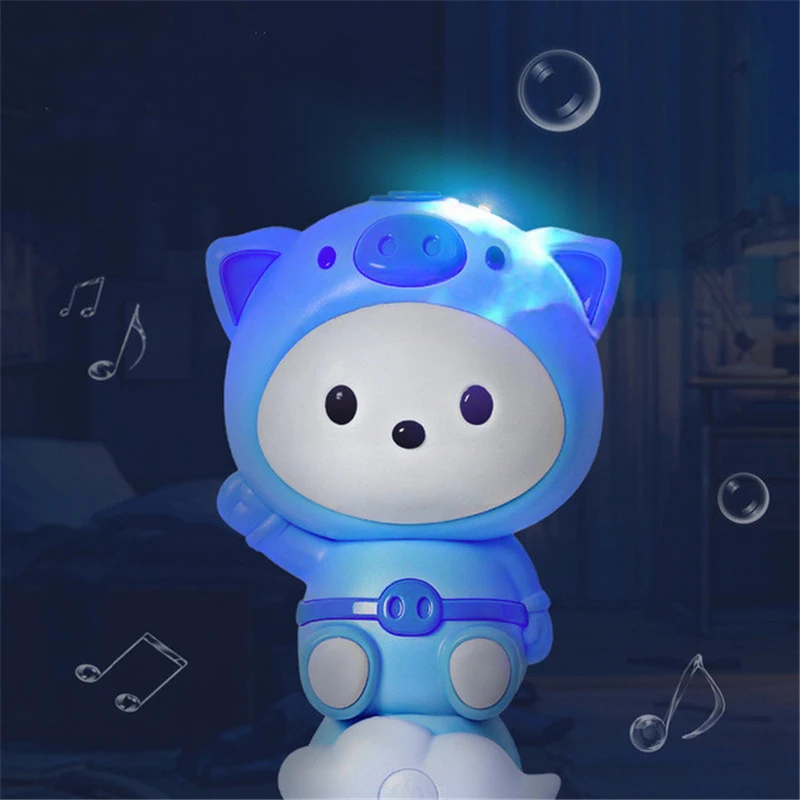 Kawaii varinha mágica bolha vara máquina de sopro automático com luzes música festa casamento blower bolha crianças brinquedo presentes