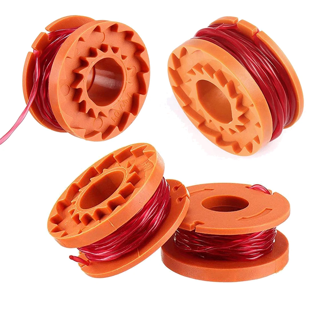 Replacement Trimmer Line Spools & Caps for Worx Weed Eater, Trimmer Line Refills for Worx WG154 WG163 WG180 WG175 WG151 WG160