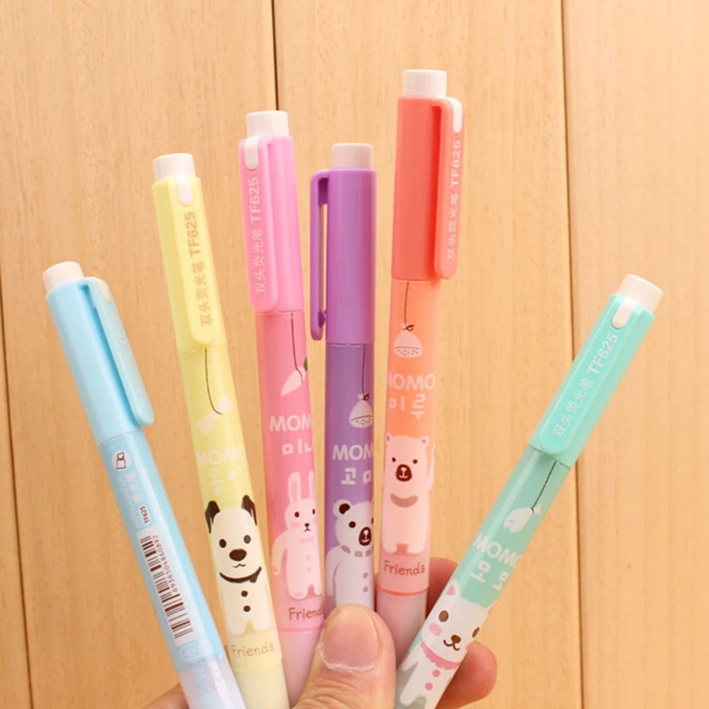 

Двусторонний хайлайтер, хайлайтеры, флуоресцентные ручки, флуоресцентная акварель, студент