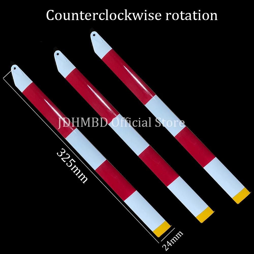 JDHMBD 325mm carbon fibre main balde for 450 450PRO / V2 helicopter For 3 4 5Blades Main Rotor Head Narrow blade suitable