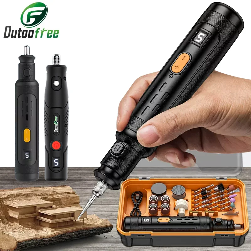 4.2V/8.4V USB Cordless Rotary Tool Dremel Mini Drill Engraving Pen Electric Mini Wireless Drill Accessories DIY Set With Box