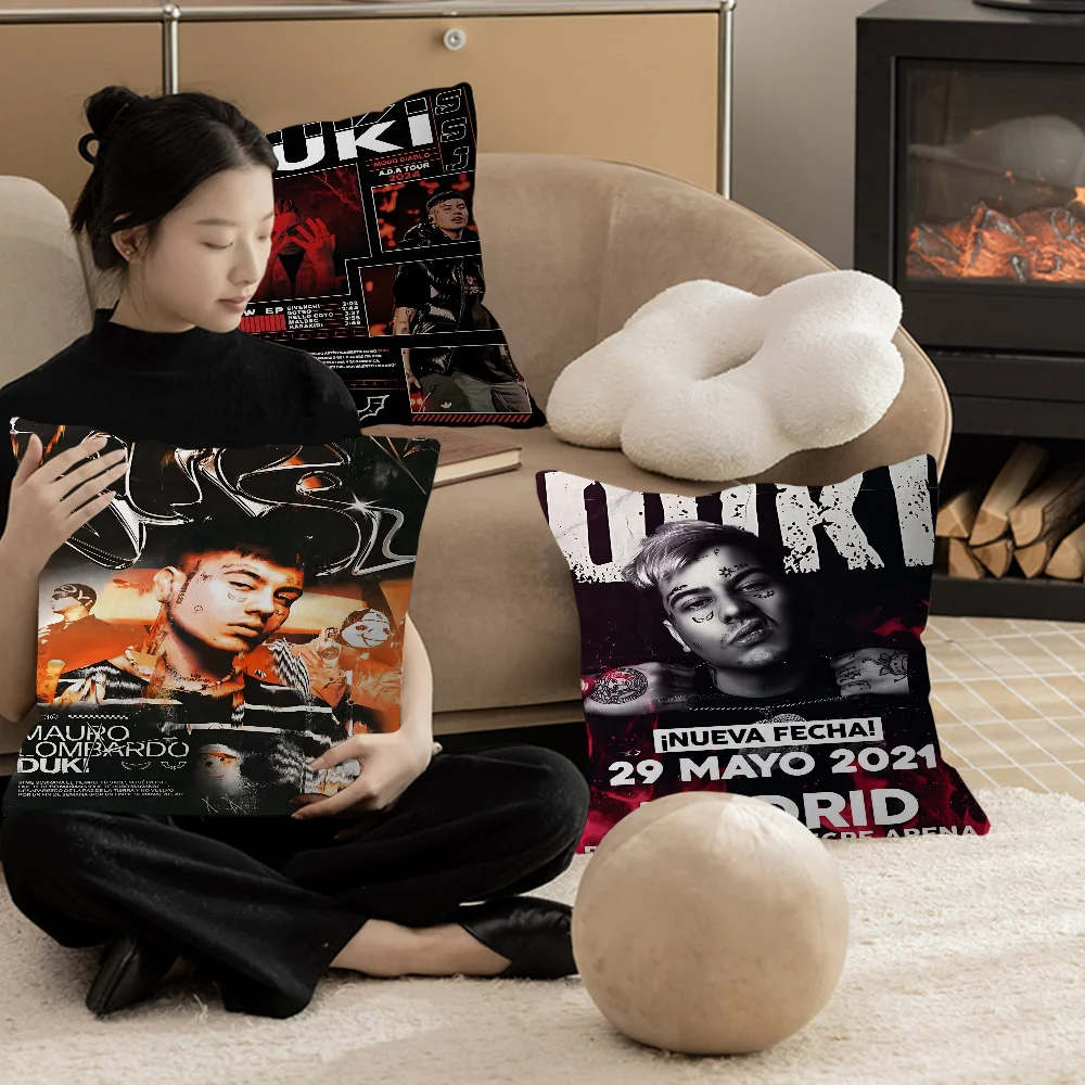 

Rapper Duki Cartoon Pillow Gifts Home Office Furnishings Bedroom Sofa Car Cushion Cover Case 45x45cm