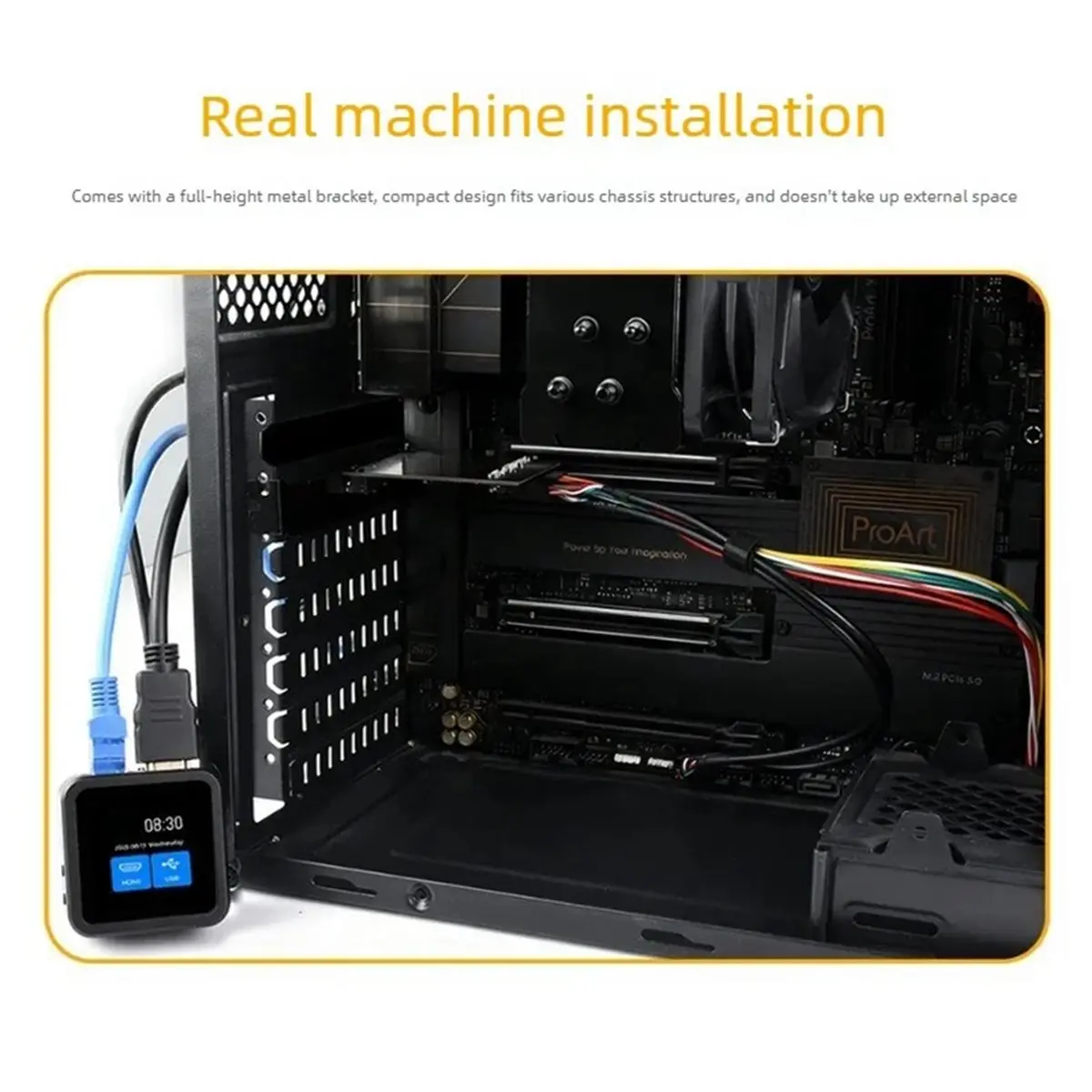 OKgood PicoKVM Ext, Tarjeta de Expansión PCIe, Gestión Remota de Energía USB PCIe para Servidor, Computadora Industrial, DIY