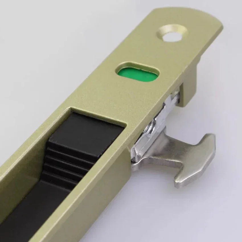 Sliding Door Mortise Lock Aluminum Alloy Sliding Door and Window Hook Lock Hook Latch Replacement Latch Lock for Patio Doors