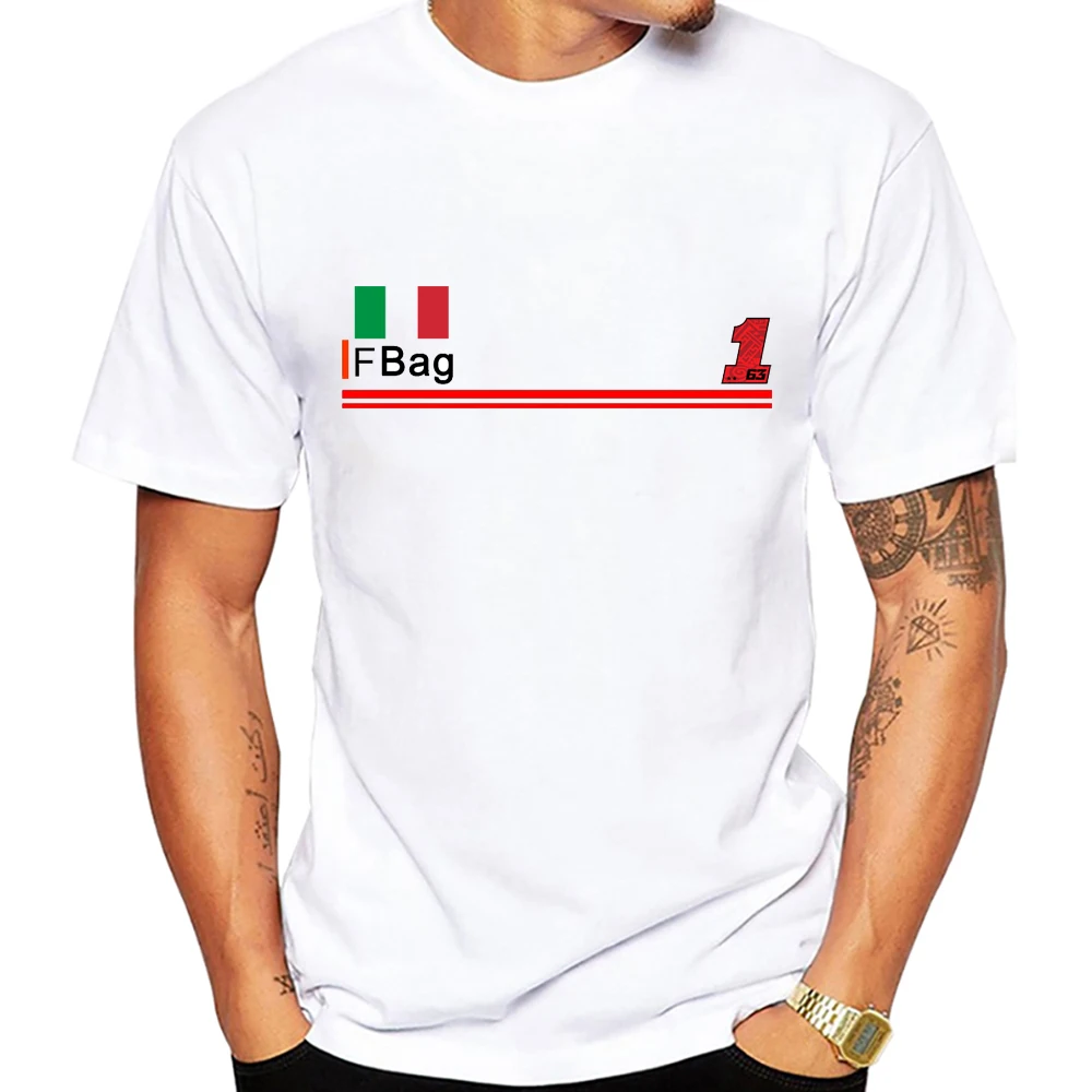 Francesco Bagnaia Pecco 1 GP Riding T-Shirt Hip Hop Boy Rider Casual T Shirt Pecco 63 Man Motorcycle Sport Racing White Tees