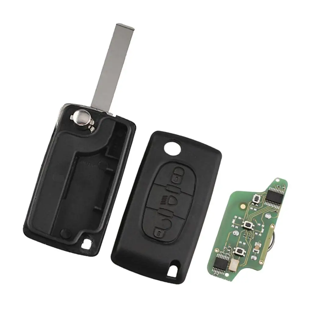 Smart Remote Key Shell Case Uncut HU83 Blade 433MHZ for Citroen C3 C2 C5 C4 Car Accessory