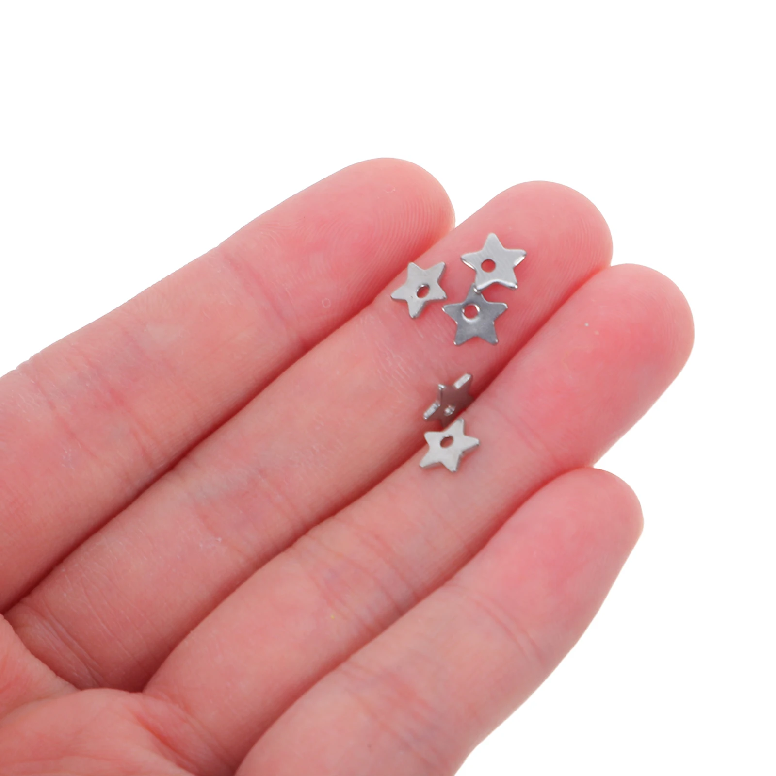 

100 шт., подвеска в виде пентаграммы из нержавеющей стали, подвески для изготовления ювелирных изделий для браслетов, аксессуары со звездами, крошечные подвесные поделки своими руками