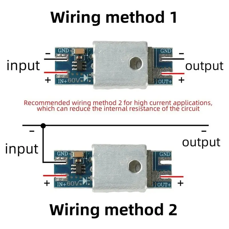 X64A-Ideal Diode Module DC3.5-60V 4-90V Solar Backflow Prevention Ideal Diode Rectifier For Solar Charging 60V