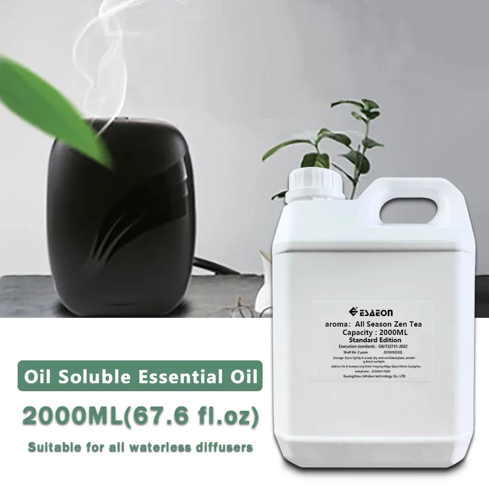 ESAEON 2000ml (67.6 fl.oz) All Season Zen Tea/Shangri-La Essential Oils - Hotel Diffuser Supplement Liquid, Aroma Diffuser Oil