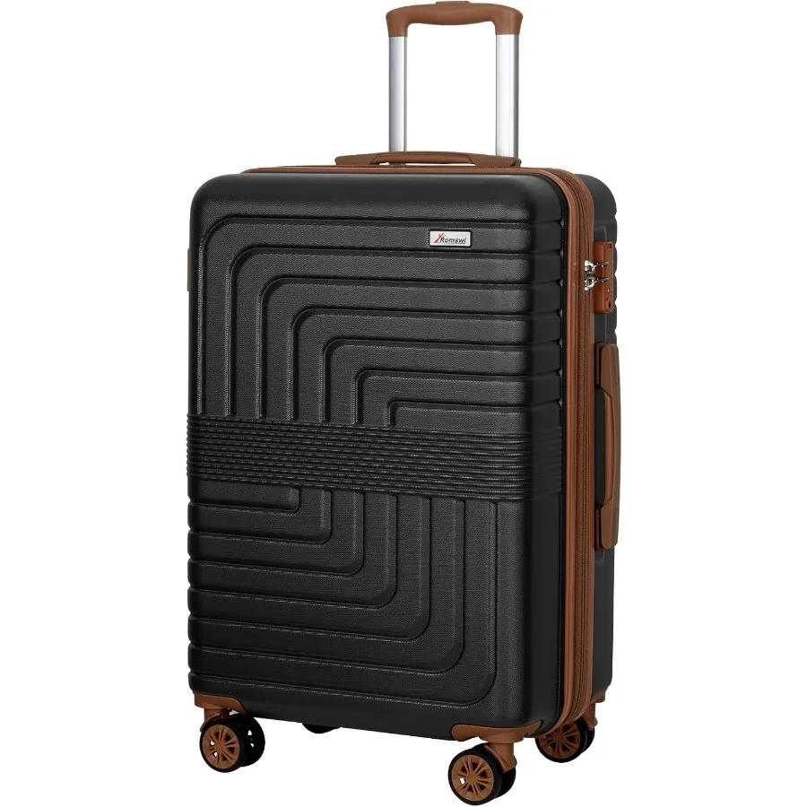 30" Hardside Checked Luggage, Large Checked Suitcase with Dual 360° Spinner Wheels, Hardshell Suitcase with TSA Lock, YKK Zippe