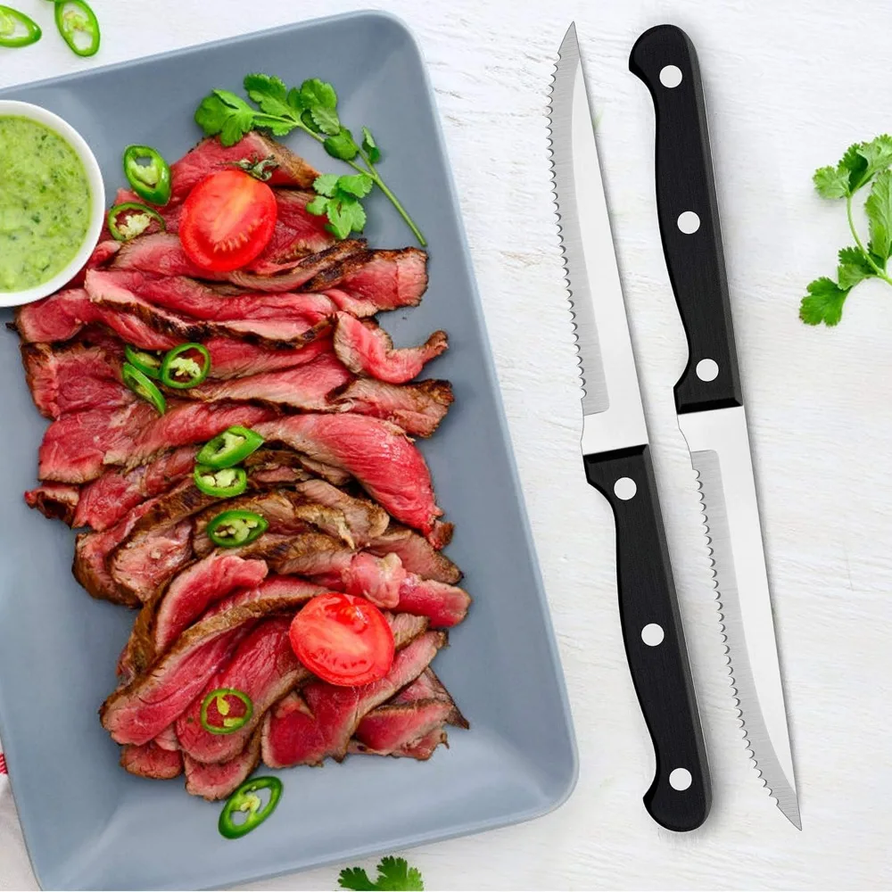 مجموعة أدوات فضية من الفولاذ المقاوم للصدأ مكونة من 77 قطعة من LIANYU تتسع لـ 12 شخصًا، بما في ذلك سكاكين اللحم وأدوات التقديم