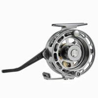 Automatic Fly Fishing Reel Made of CNC Machined Aluminum 75mm Out Diameter Large-Arbour for Nymph Fishing Freshwater