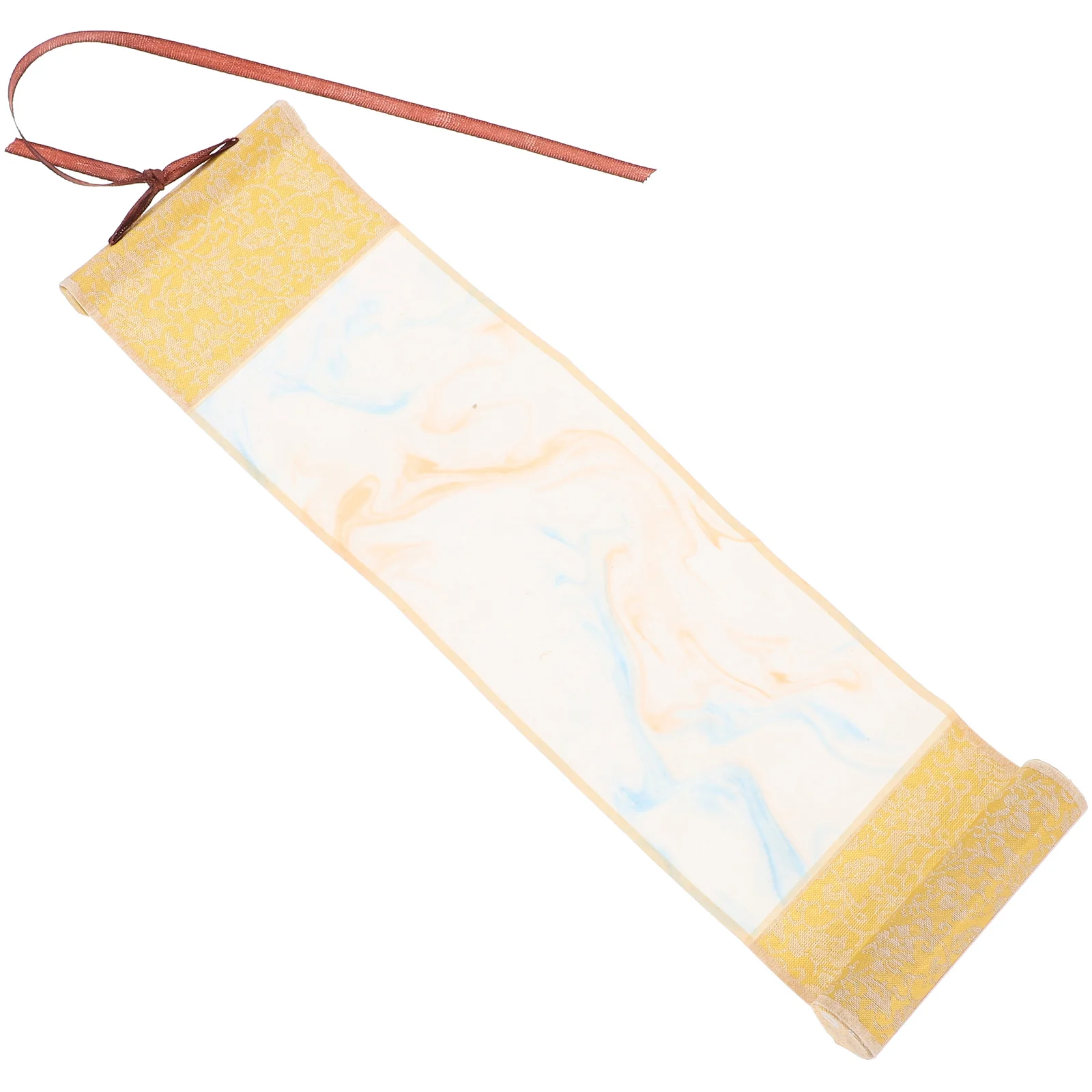 

Vintage Style Batik Art Semiraw Blank Mounting Hanging Wall Scroll Gilded Chinese Japanese Calligraphy Poster Xuan Paper