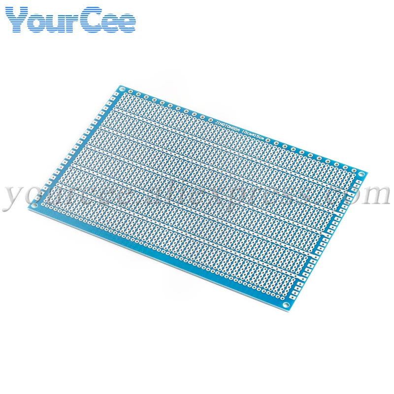 Universal Experimental Board Single Sided PCB 10*15CM 2.54MM 5.08mm Spacing Glass Fiber Blue Oil Universal PCB 10x15CM