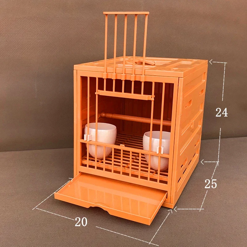 Outdoors Bird Cages Parrot Budgie Plastic Carrier Portable Canary Bird Cages Park Breeding Jaula Pajaros Pet Products WZ50BC