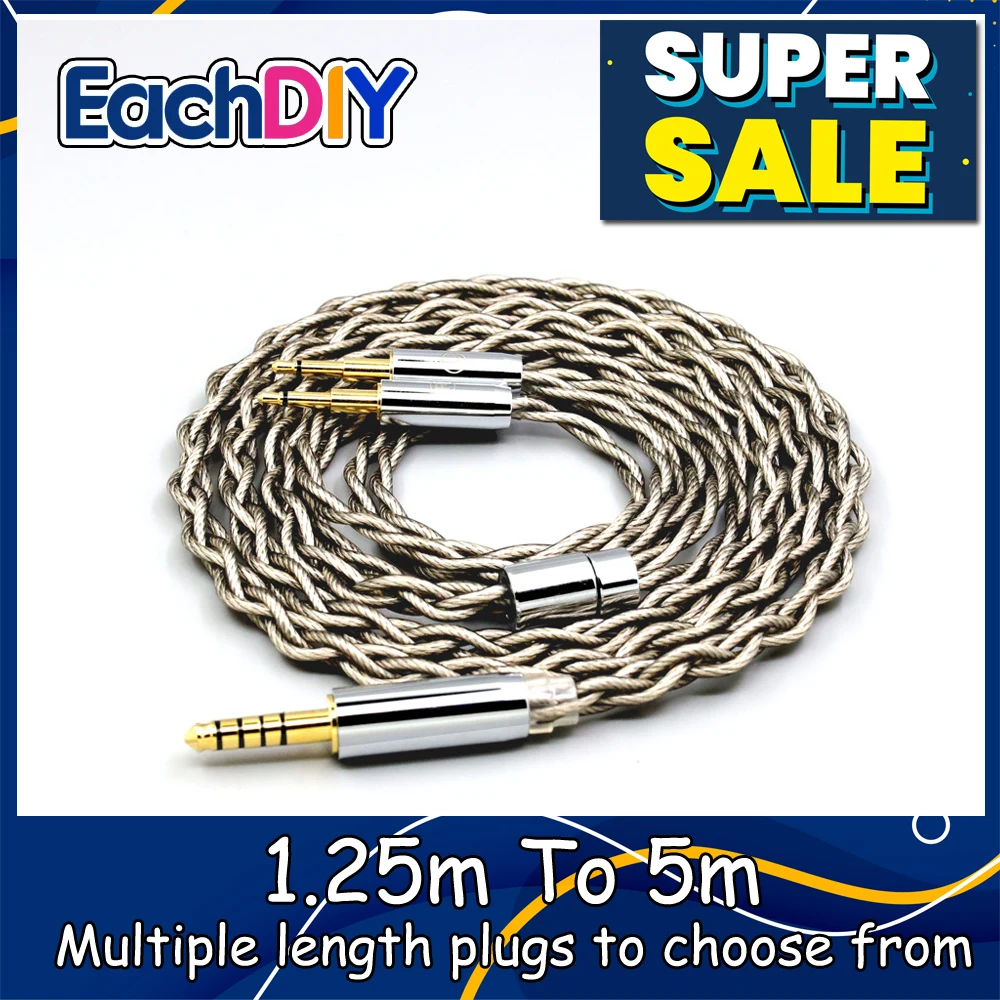 

99% Pure Silver + Graphene Silver Plated Shield Earphone Cable For Sivga Phoenix SV021 Oriole PII Apollo Aiva LN007949