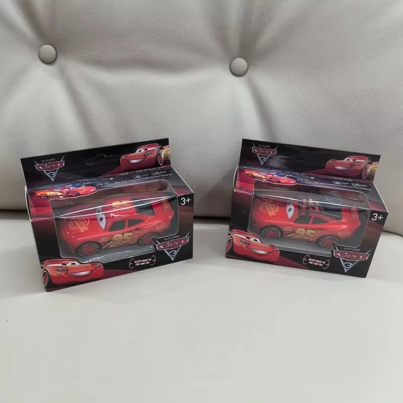 Cartoon Disney Lightning Mcqueen Autos Legierung Auto Original Modell Mit Beleuchtung und Musik Zurückziehen Mcqueen Auto Modell Set Spielzeug Geschenk