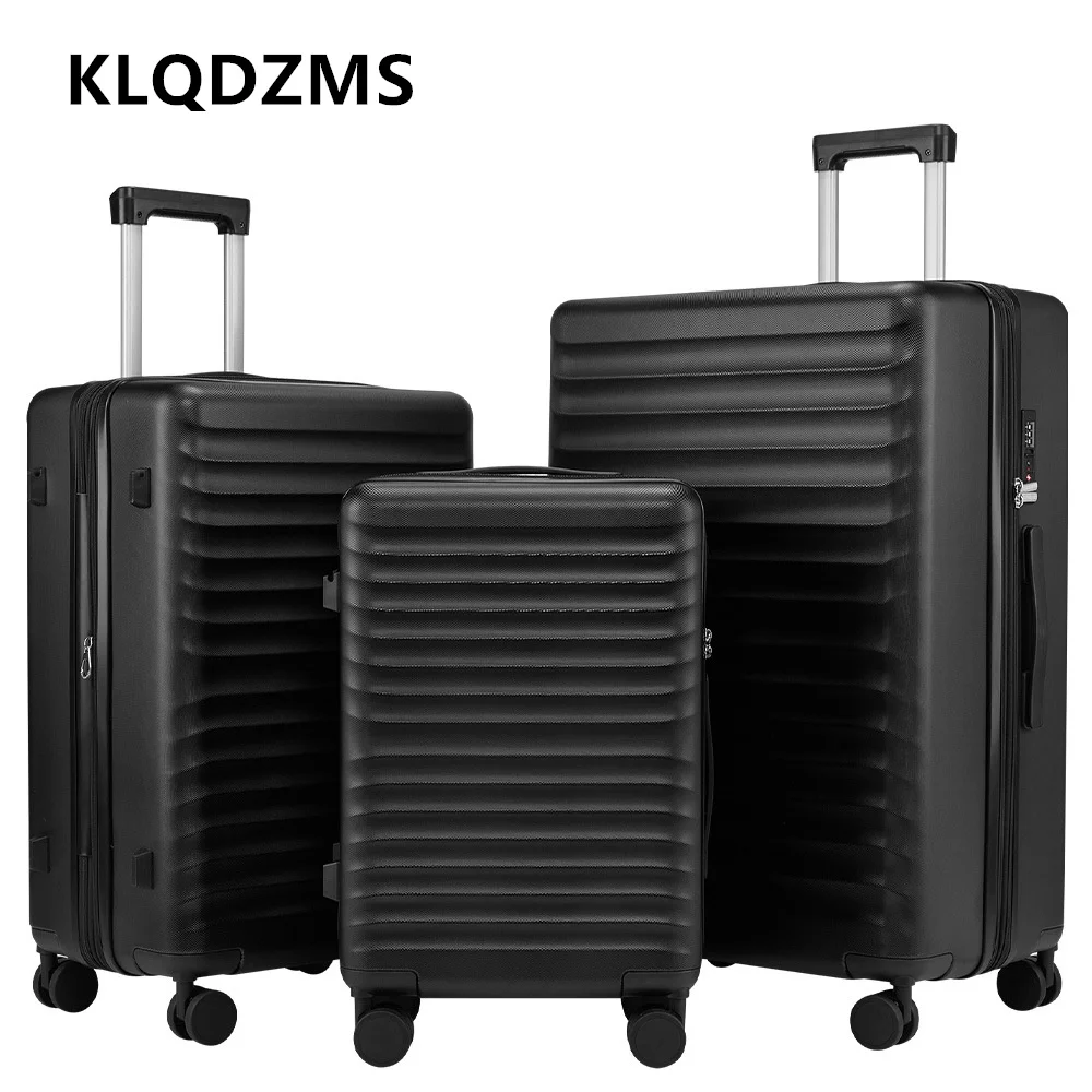 KLQDZMS Rolling Suitcase ABS + PC Boarding Box Large Capacity Trolley Case Cart Type Travel Universal Wheel Rolling Luggage