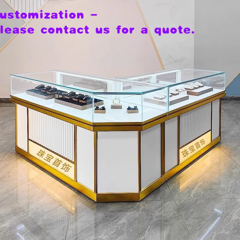 

custom.Factory Glass Jewelry Display Cabinet Jewelry Retail Store Counter Design