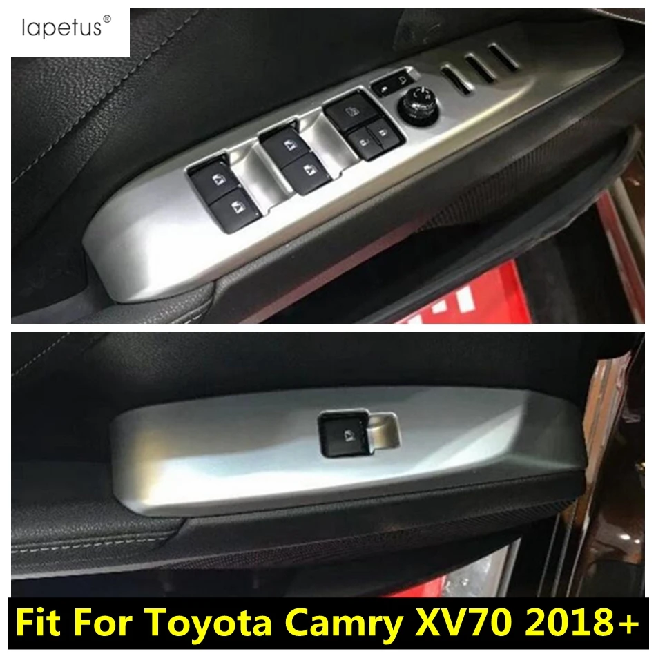 

Door Window Glass Lift Button Switch Panel Control Frame Cover Trim For Toyota Camry XV70 2018 - 2023 Car Accessories Interior