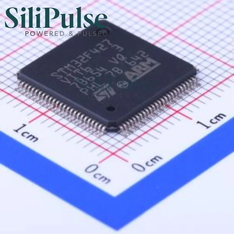 (1/5pcs) STM32F427VIT6 LQFP-100(14x14) 100% Original In Stock (MCU/MPU/SOC) 1.8V~3.6V 82 ARM-M4 2MB