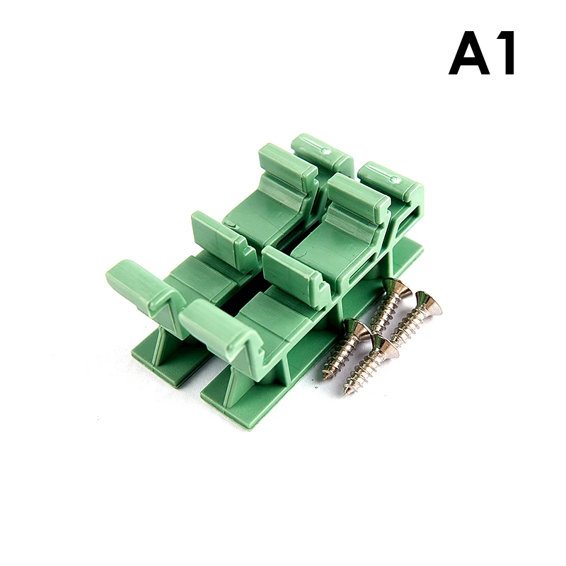 B*2pcs PCB 25mm DIN Rail Mounting Adapter Circuit Board Bracket Holder Carrier Clips Control Board Adapter