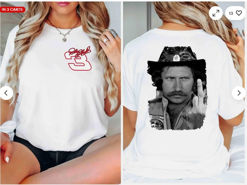 

Футболка Dale Earnhardt Middle Finger, подарок фанату, трендовая рубашка,