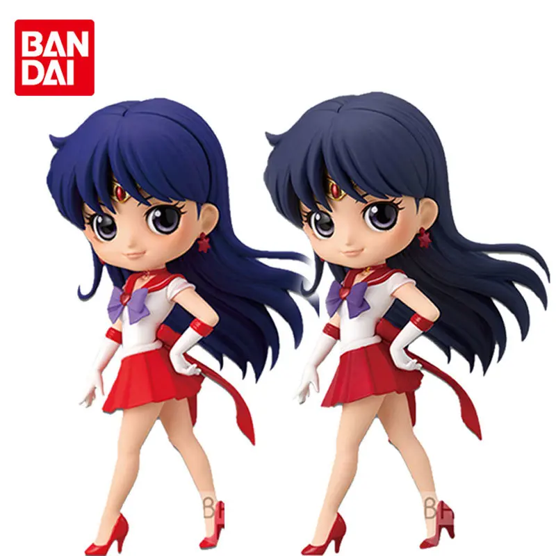 

Bandai Original Q Posket Sailor Moon Hino Rei A B Kawaii 13 CM Anime Action Figures Toys for Boys Girls Kids Gift