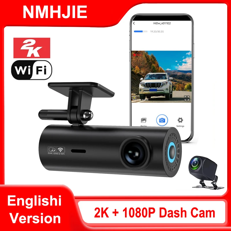 

2K Dash Cam Wifi Mini Camera for Car Dvr Night Vision Dashcam 24h Parking Monitor Front and Rear Dual Dvrs Video Registrator