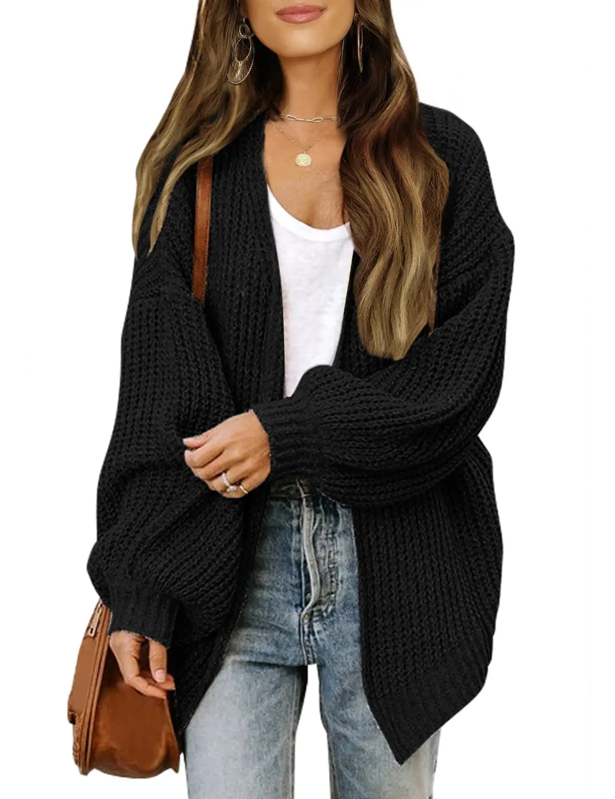 

Women's Fall Cardigan Sweaters 2025 Trendy Fashion Long Sleeve Chunky Knit Outerwear Winter Clothing Outfits