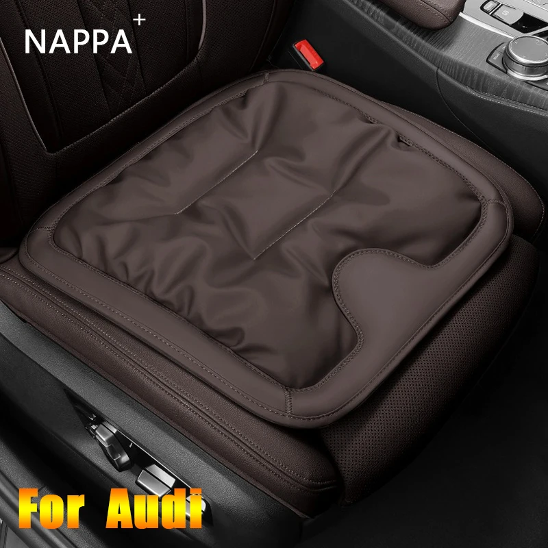 

For Audi A1 A3 Q1 Q3 Luxury Car Seat Cushion Breathable Artificial Leather Non-Slip Bottom Seat Cover Protector Automotive Parts