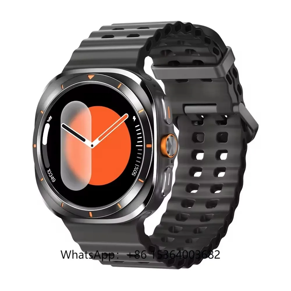 

AMOLED W7 Smartwatch Waterproof IP67 Sport Tracker IP68 Compass NFC Health Monitor iOS Compatible Silica Gel Band TFT Display