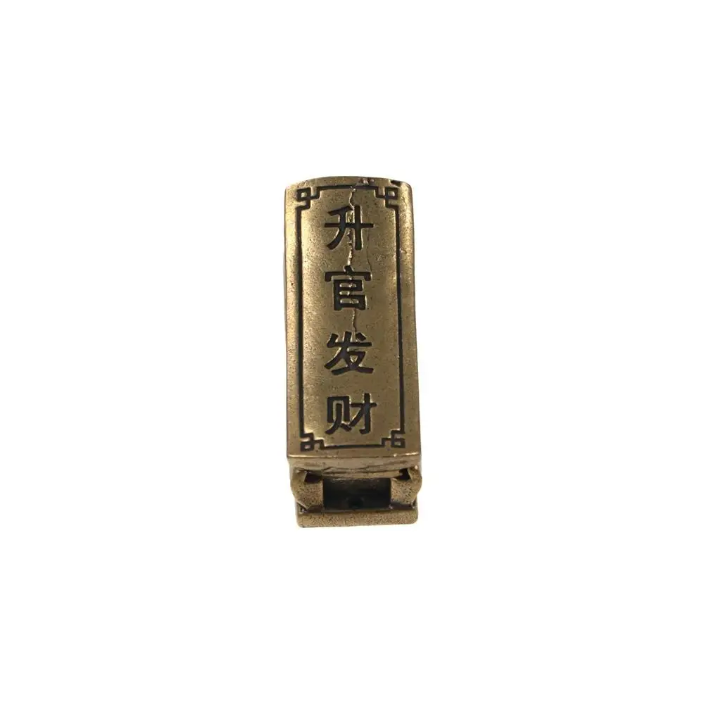 

Multipurpose Tradition Mini With Handles Handmade Fortune Carving Crafts Pure Copper Coffin Pendant Key Chain Pendant