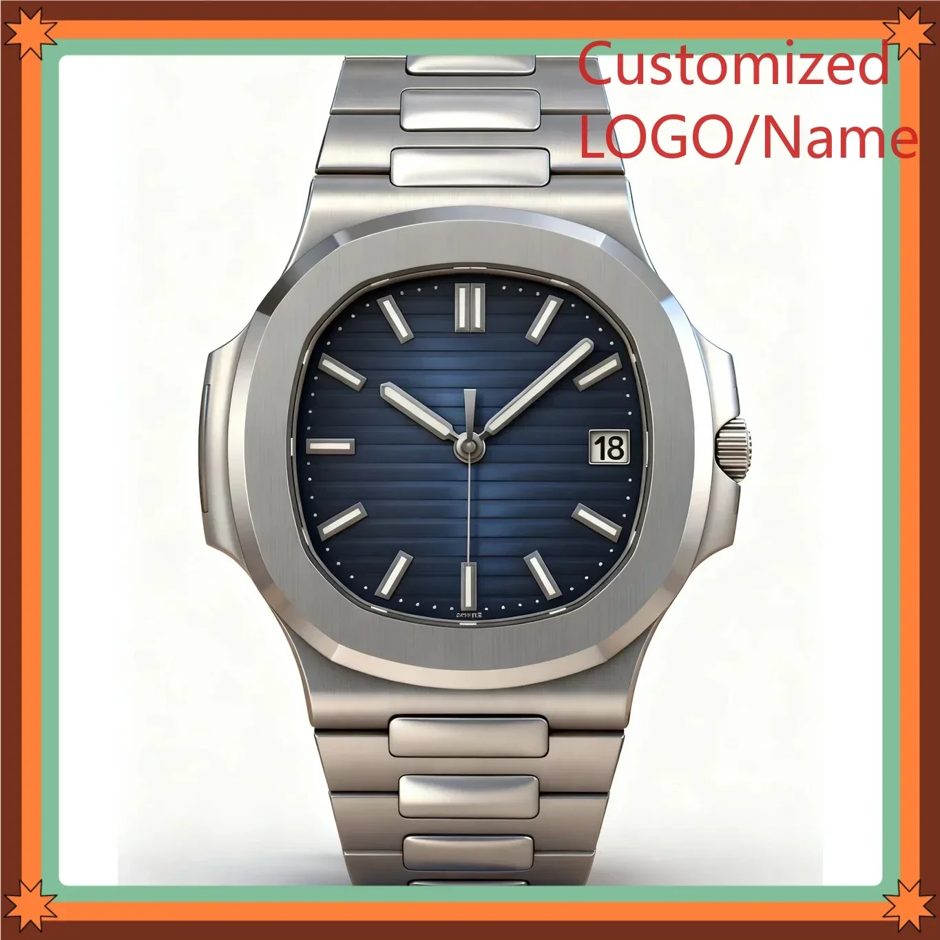 

DONGDI Store 40mm Men Luxury Watch in 904L Steel Automatic Mechanical Movement Customized Watches