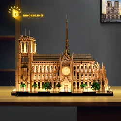 Brick Bling LED light 21061 model is suitable for Notre Name de Paris building block gifts (including lighting accessories only)