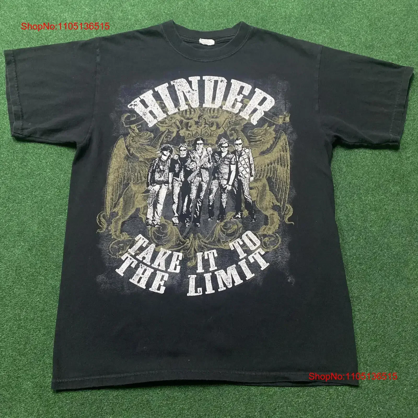 

Vintage Hinder T Shirt Mens Large Black Rock Music Band Take It To The Limit vintage Washed Comfortable Stylish graphic fashion