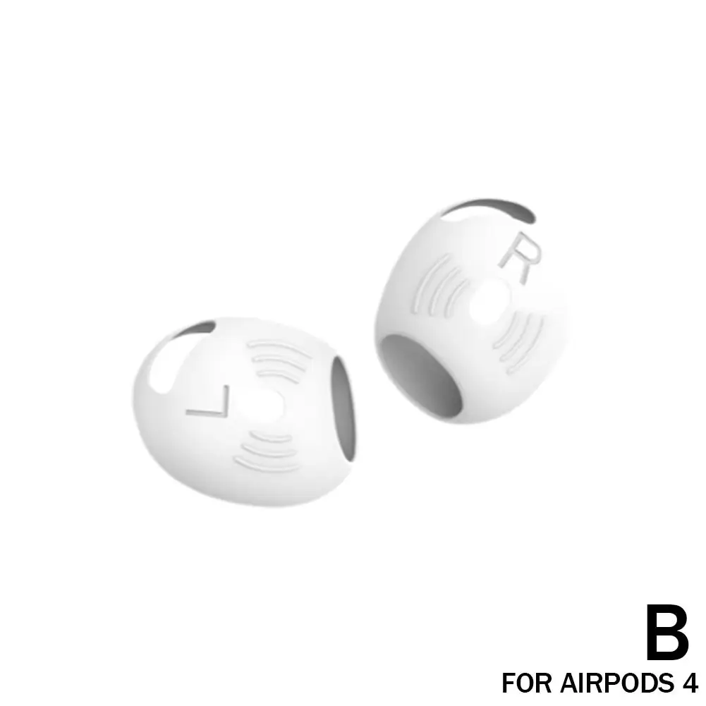 Silicone Tips For AirPods 4 Small Ear Tips Anti Slip Cover Earplugs Ear Caps Anti Fall Oil Proof Headphone Eartips Q1T7