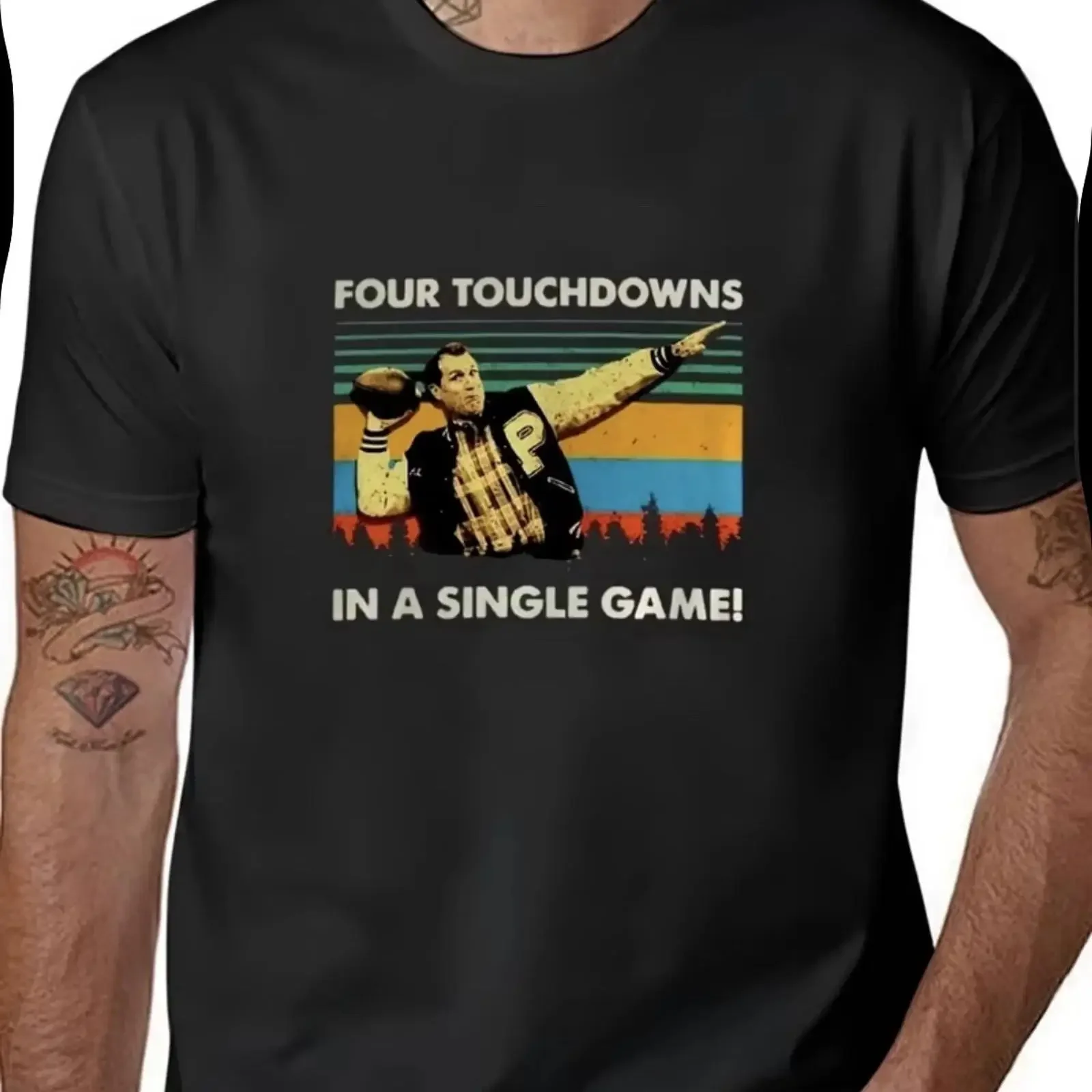 Al Bundy Vier Touchdowns in einem einzigen Spiel Vintage T Shirt Schwarz S XXL vintage Washed designer clothes Comfortable