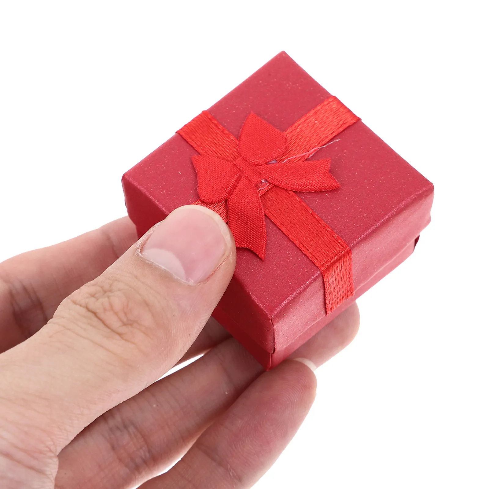 20Pcs Decorative Cardboard Jewelry Boxes with Ribbon Bow Small Empty Jewelry Packaging Boxes for Women Brooch Necklace Bracelet