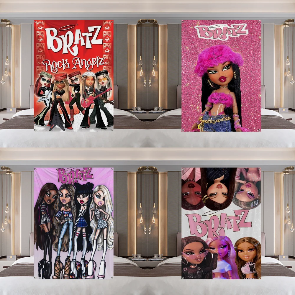 

Bratz Doll Flag Large Size Shop Art Promotion Advertising Booth Flag Hanging Banners