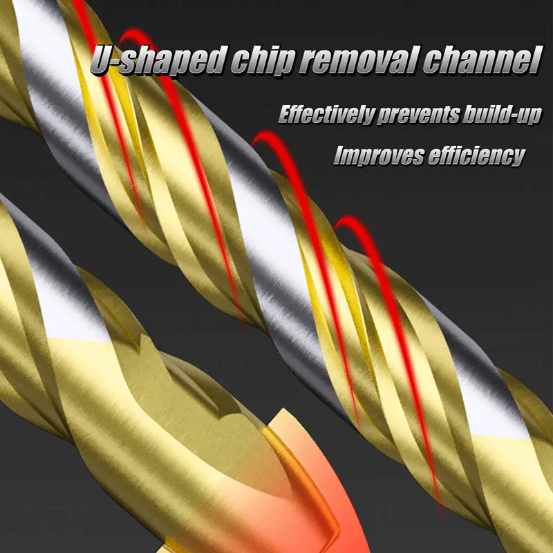 Threaded Triangle Masonry Drill Bits Set Strength Carbide Tips Concrete Drilling Bit for Ceramic Tile Wood Porcelain  Concrete