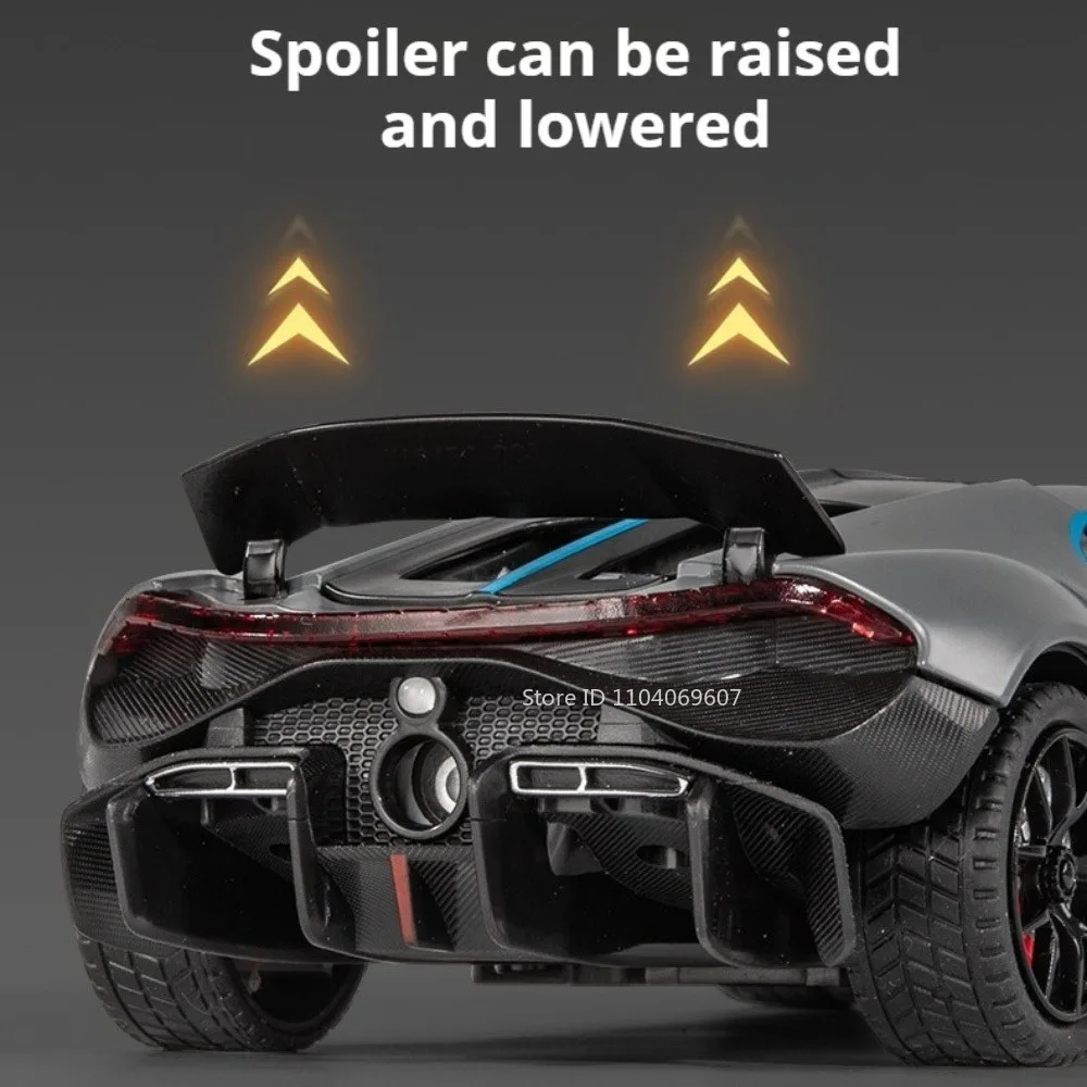 1:24 توربيون EVO لعبة مجسمة رذاذ السيارات الخارقة سبيكة دييكاست الصوت ضوء الأبواب مفتوحة التراجع هدايا عيد الميلاد للأطفال البالغين