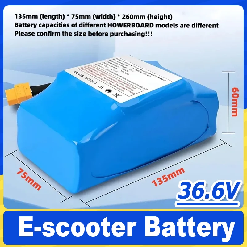 

Genuine 36V 6.0Ah/4.4Ah 10s2p rechargeable lithium battery pack for self-balancing electric scooters, unicycles, hoverboards