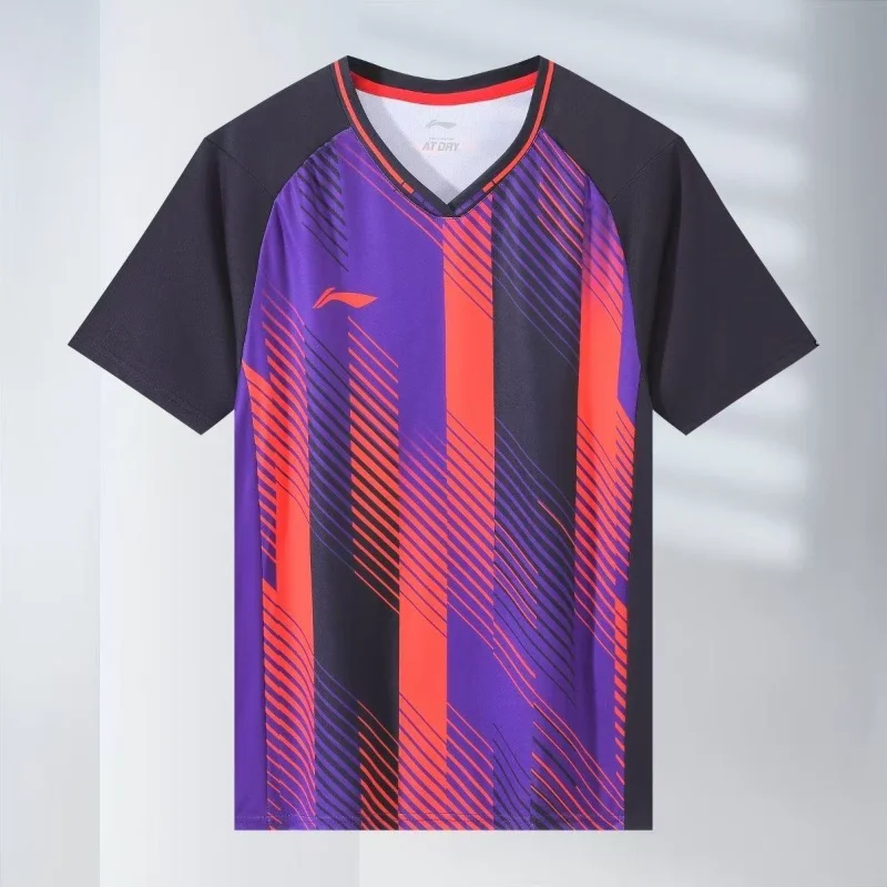 New Table Tennis Sportswear Badminton Short-sleeved Tops Competition Suits T-shirts Breathable Sweat-absorbent Deodorant