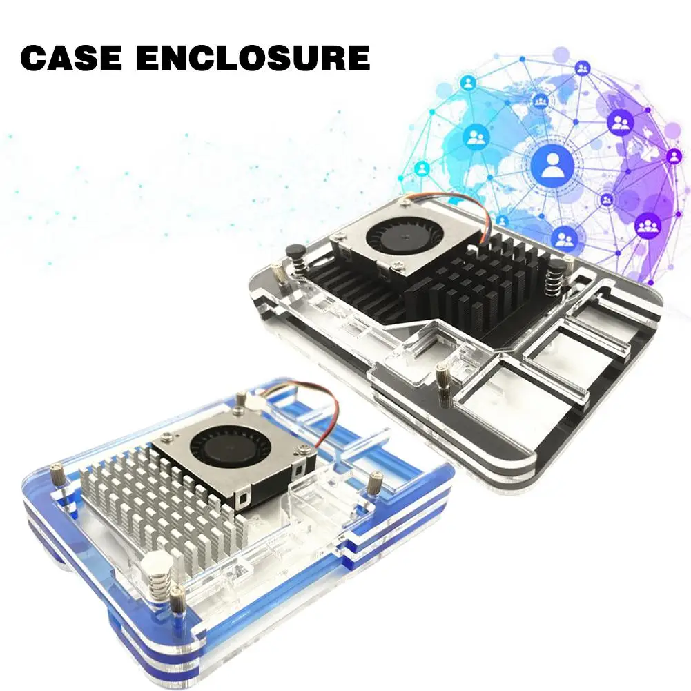 New 5 Layers Acrylic Case For Raspberry Pi 5 Case Enclosure 5B505 Compatible With Raspberry Pi 5 Active Cooler