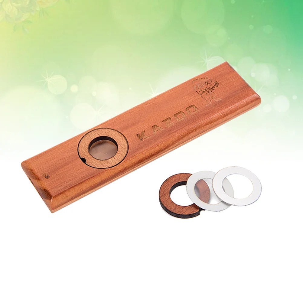 

Wooden Kazoo Musical Instruments For Kids Smooth Surface Humming Flute Ideal For Acoustic Band Woodwind Instrument Adult