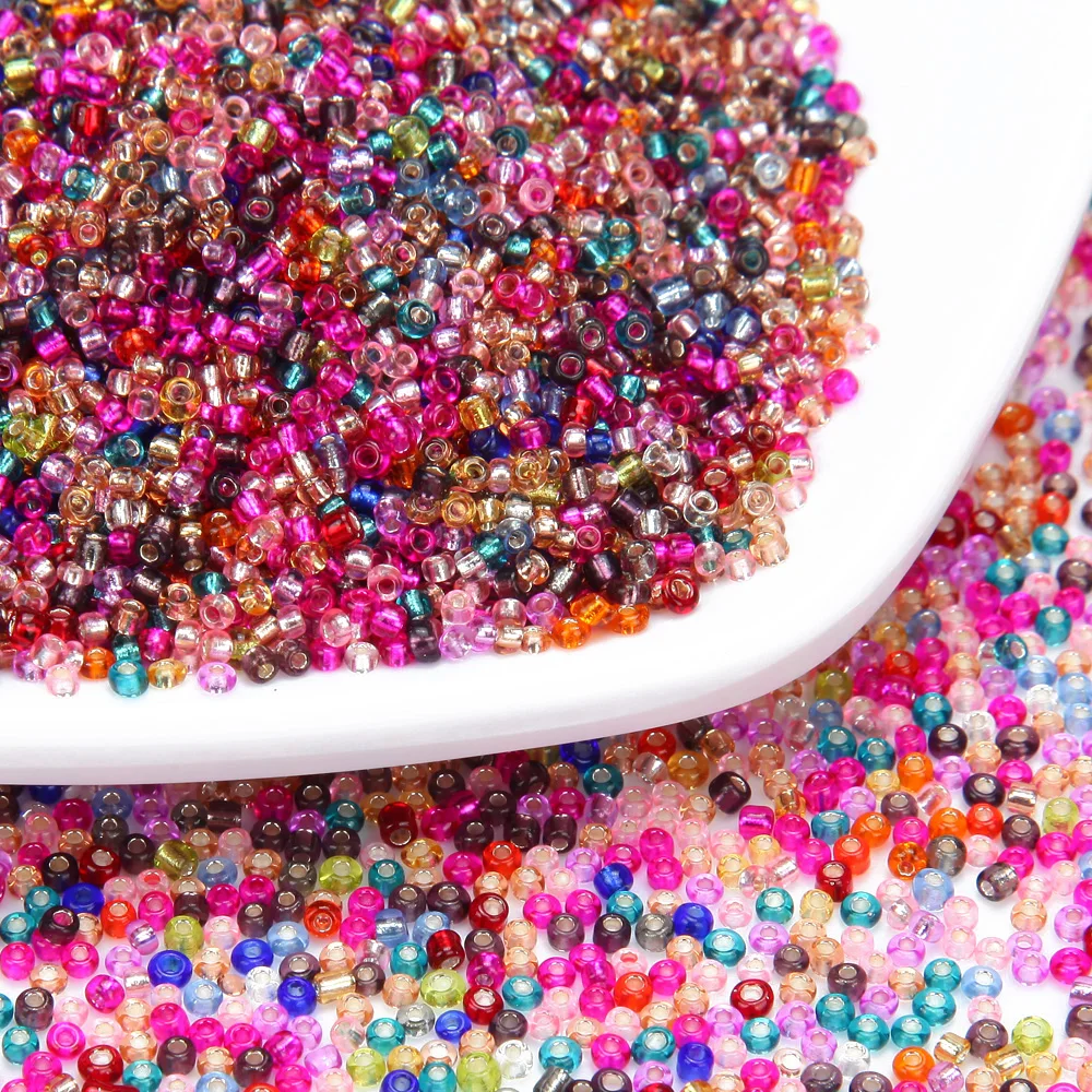 15g/lot Czech Glass Seed Beads for Jewelry Making DIY Handmade Bracelet Crafts Supplies Findings Accessories 2mm