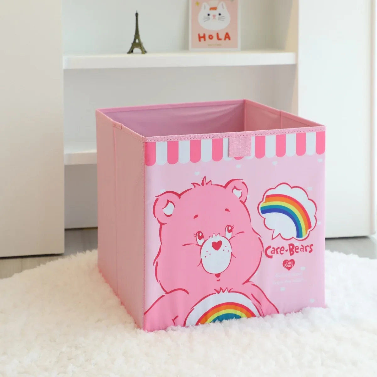 Cute Carebears Cartoon Home Underwear Sock Storage Box Organizer Box pieghevole Toy Doll Storage Box