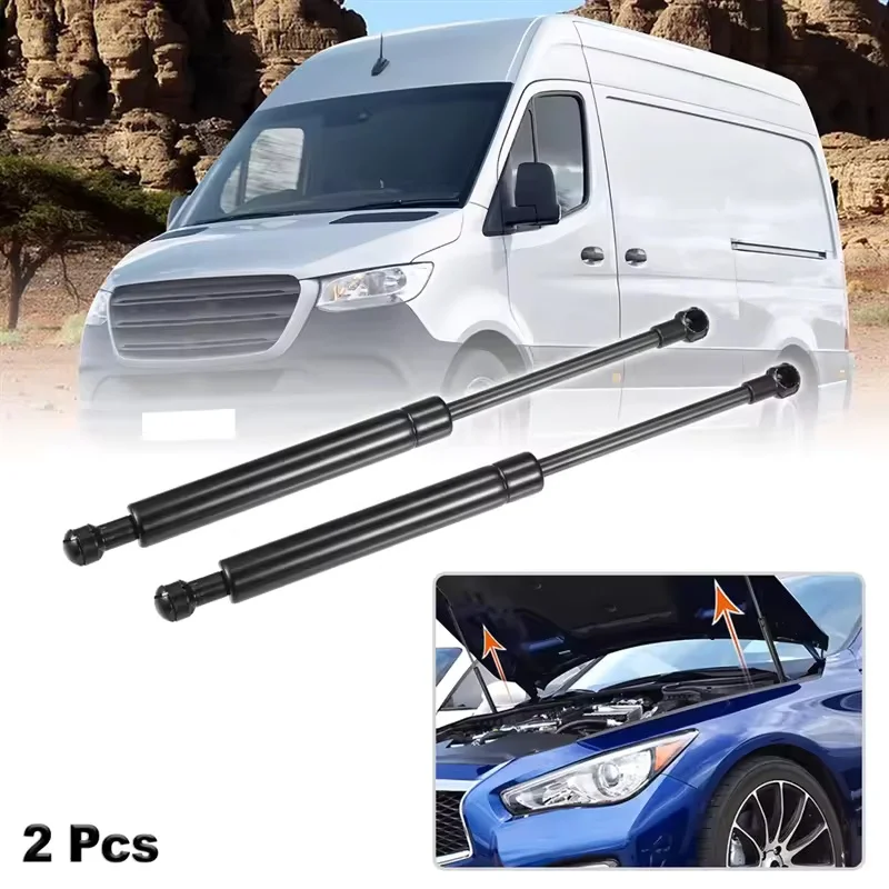 2Pcs Car Front Engine Bonnet Hood Gas Struts Lift Support Rods for Mercedes-Benz Sprinter 907 910 VS30 MK3 2018-2025